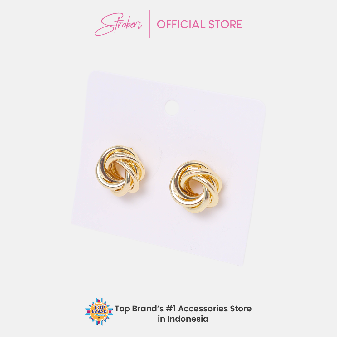 Stroberi Gold & Silver Earring -1