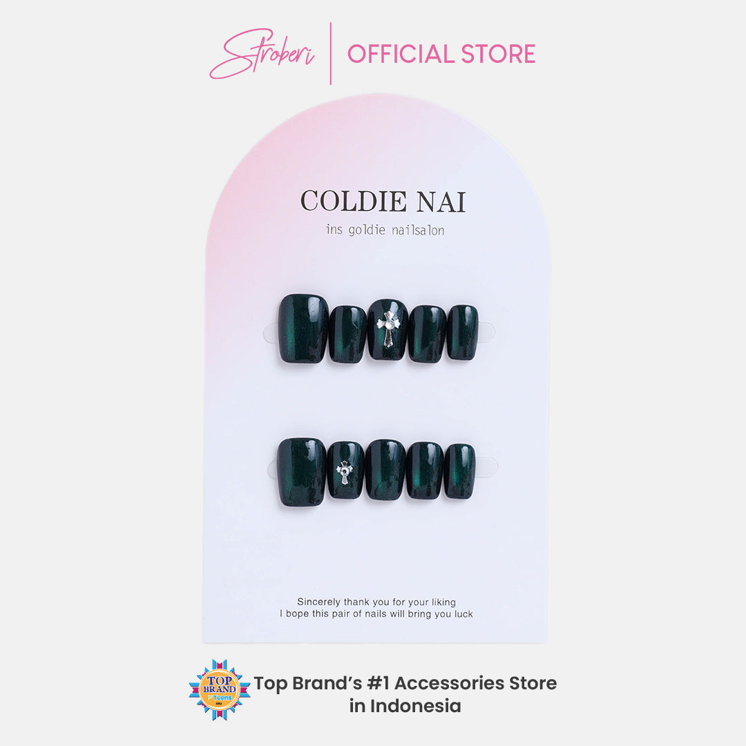 Stroberi Cute Pattern Faux Nail