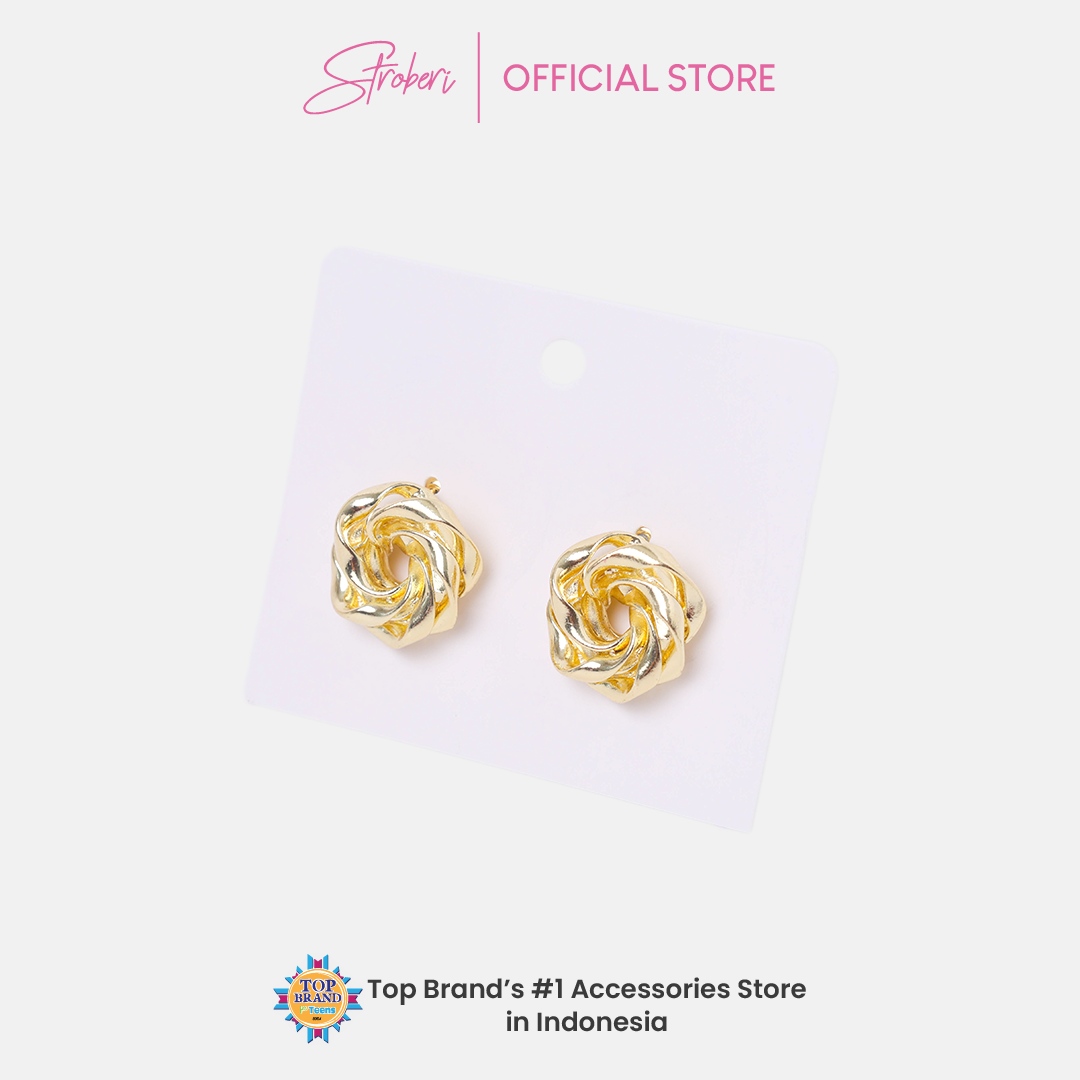 Stroberi Gold & Silver Earring -1