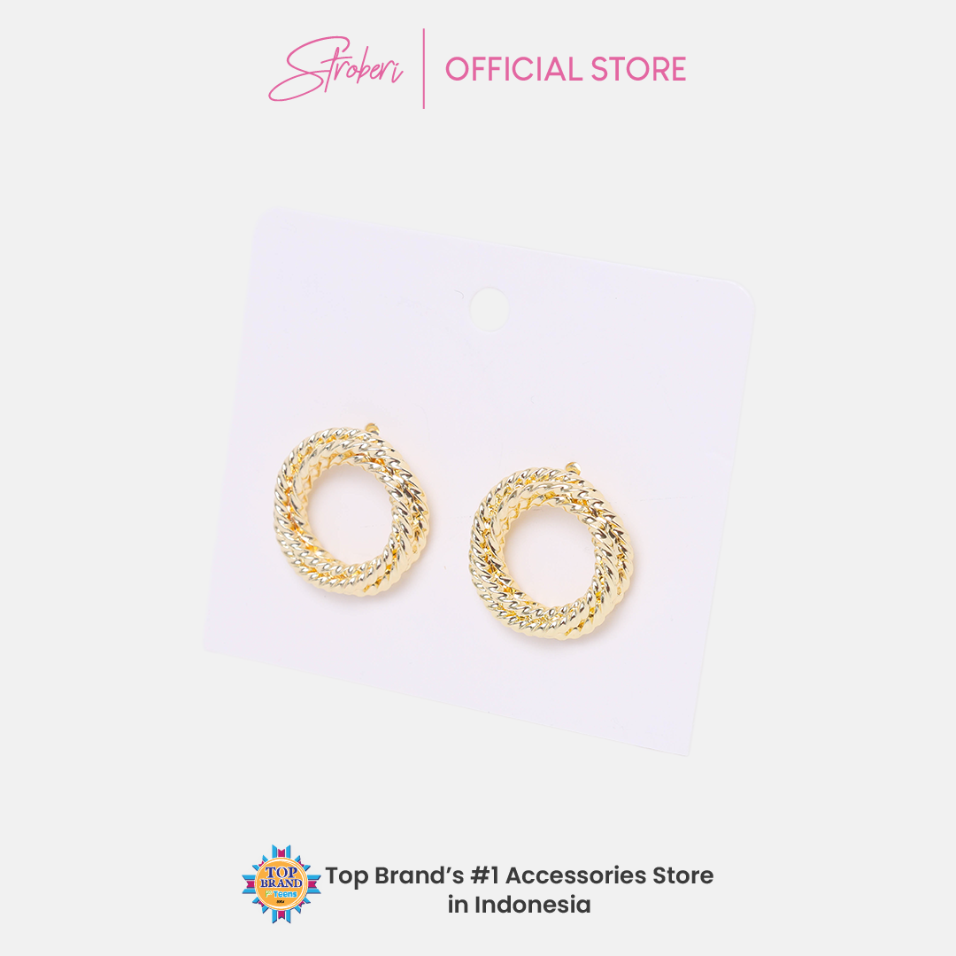 Stroberi Gold & Silver Earring -1