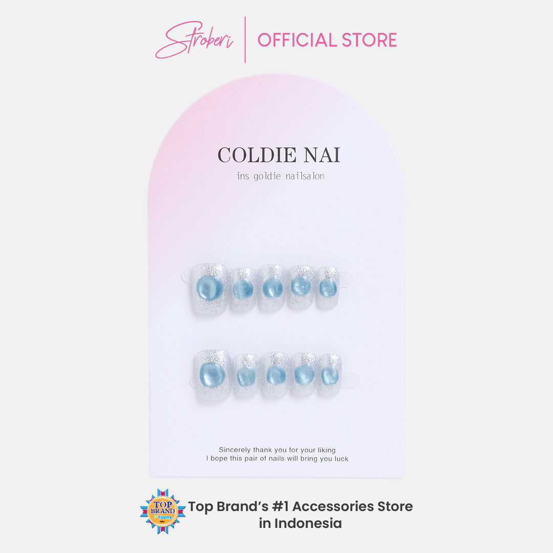 Stroberi Cute Pattern Faux Nail