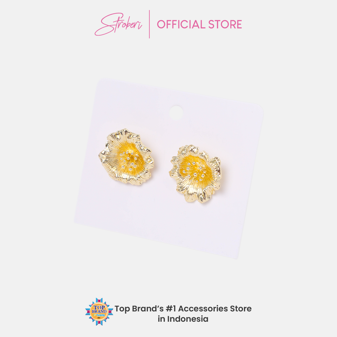 Stroberi Gold & Silver Earring -2