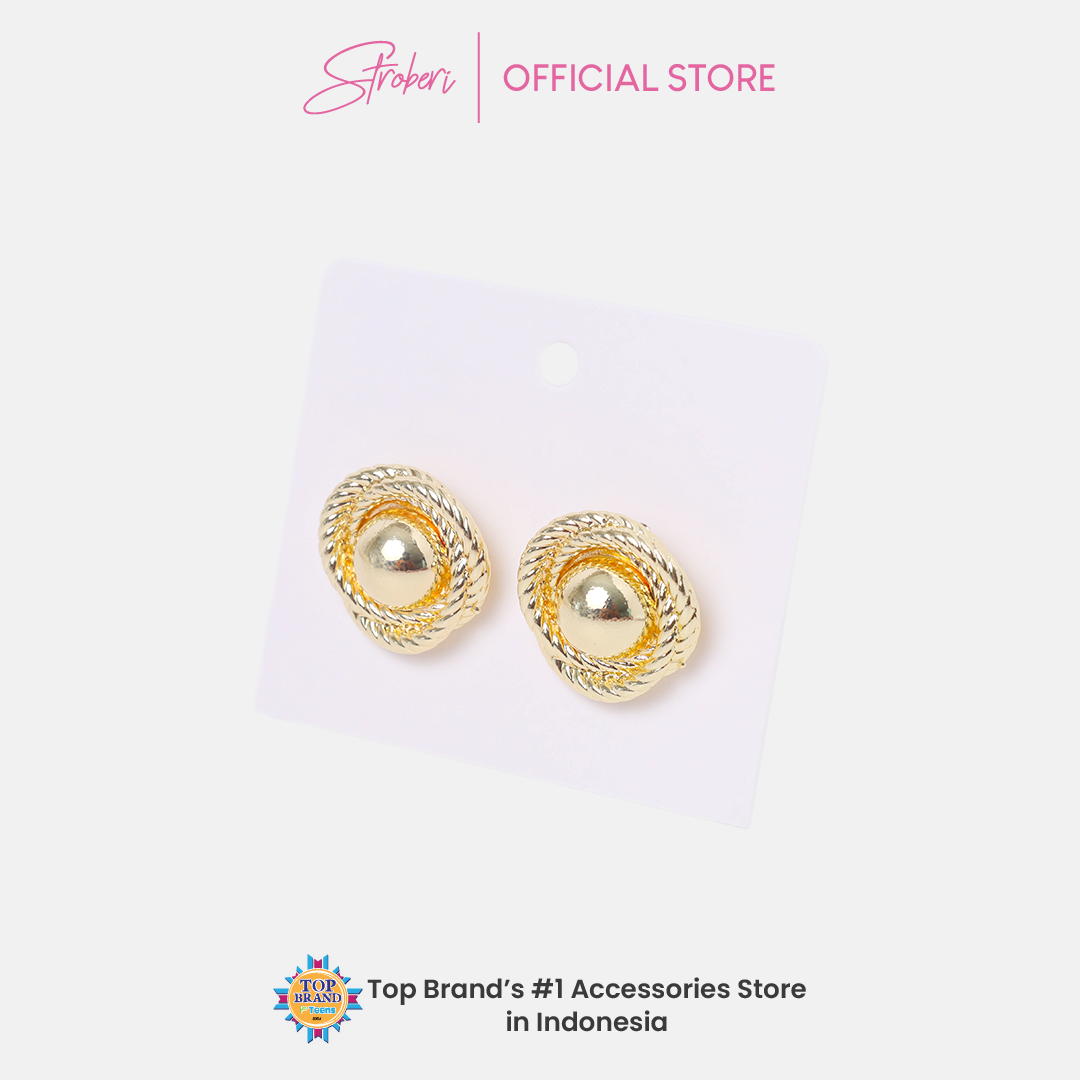 Stroberi Gold & Silver Earring -2