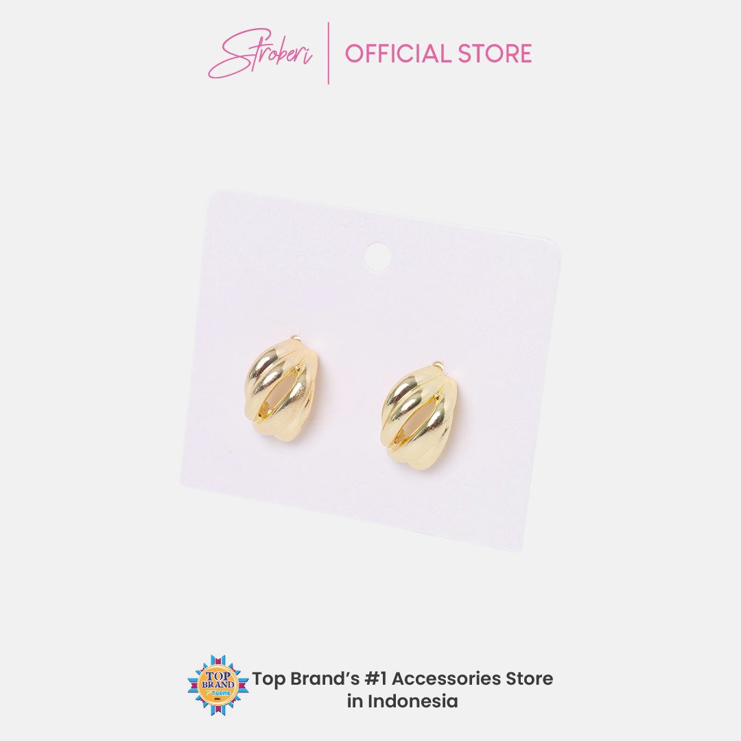Stroberi Gold & Silver Earring -2