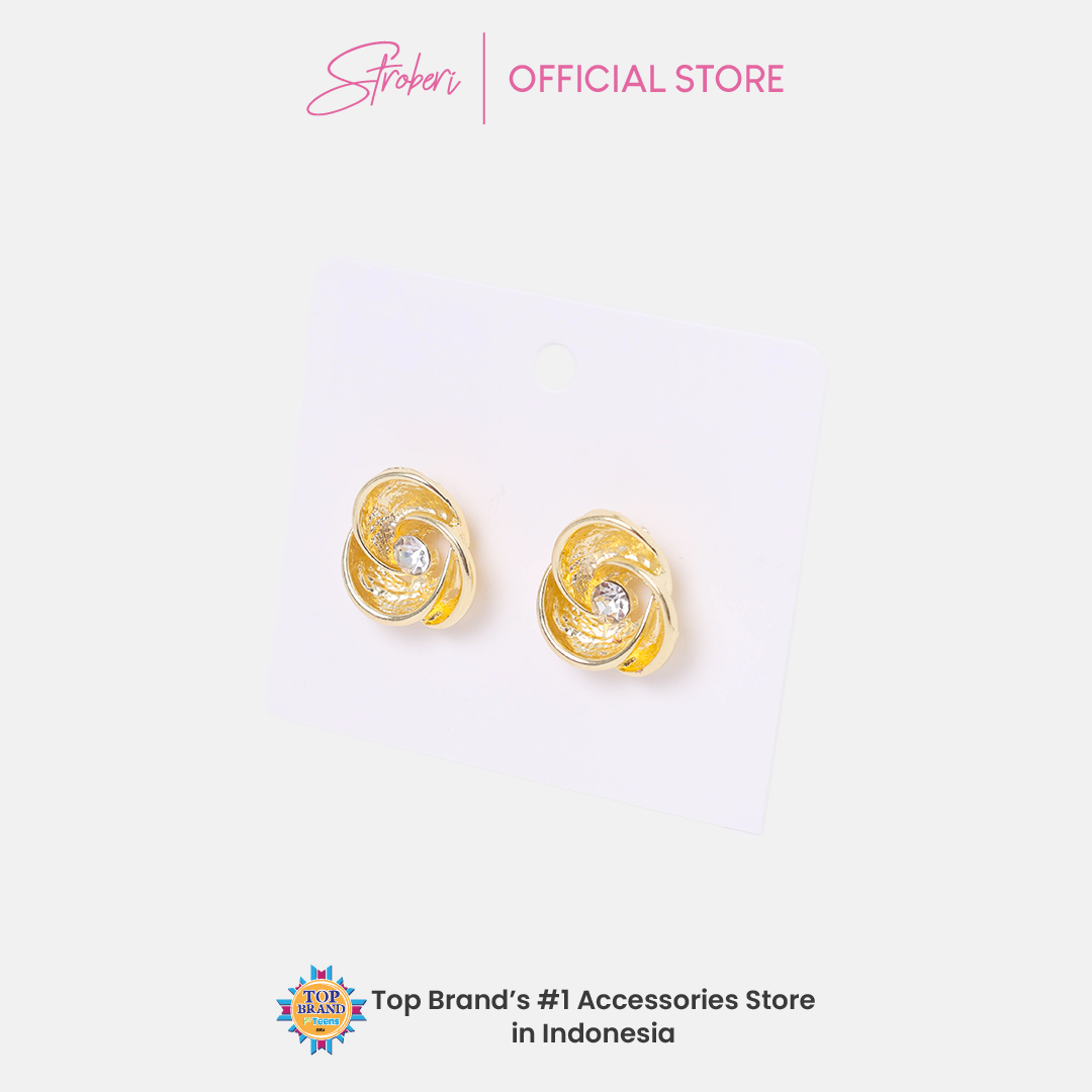 Stroberi Gold & Silver Earring -2