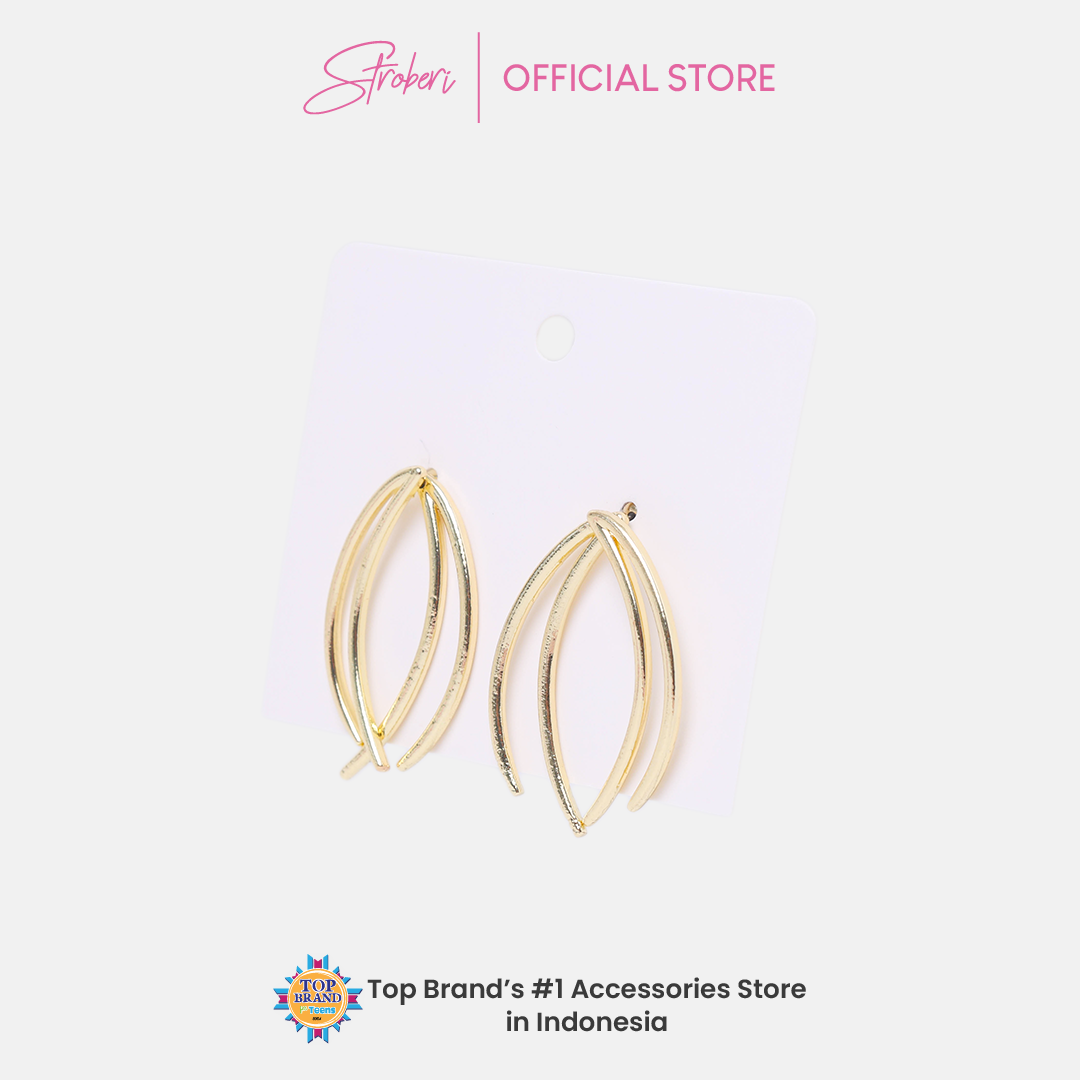 Stroberi Gold & Silver Earring -2