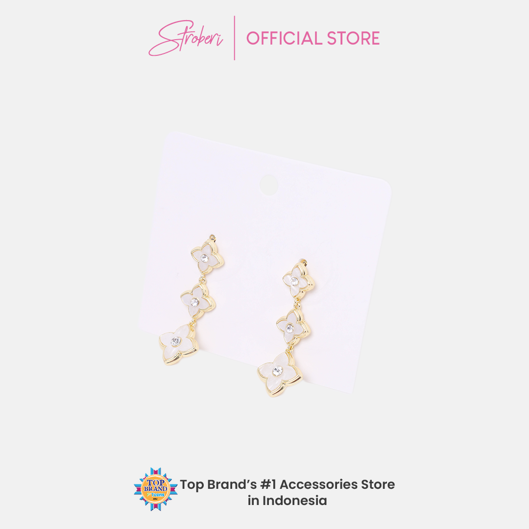 Stroberi Gold & Silver Earring -2
