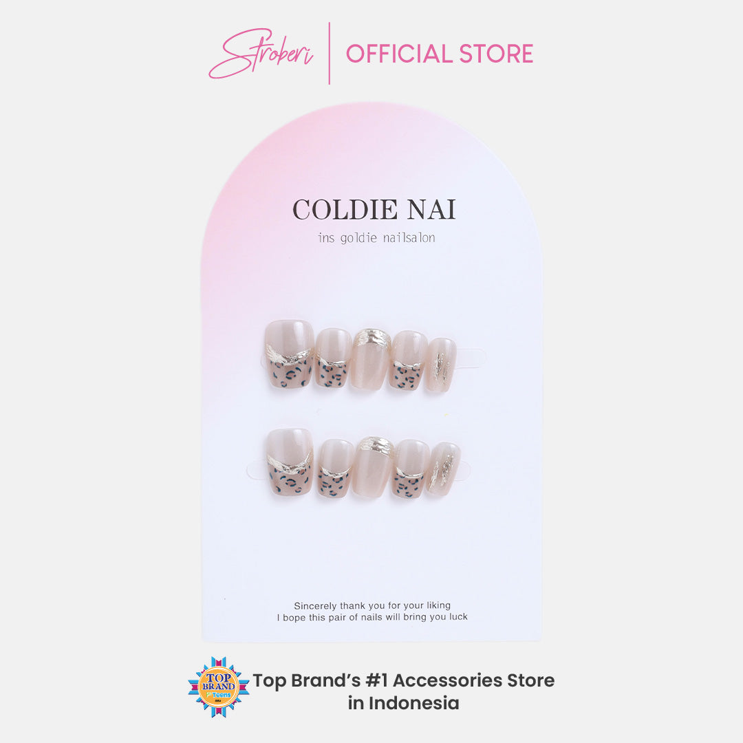 Stroberi Cute Pattern Faux Nail