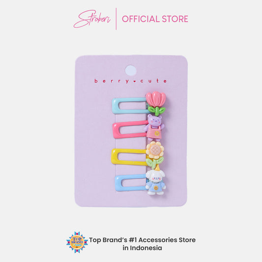 Stroberi Cute Kids Hair Clip Set