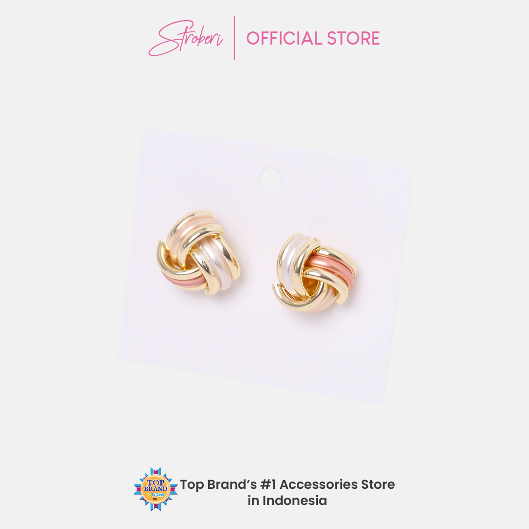 Stroberi Gold & Silver Earring -2
