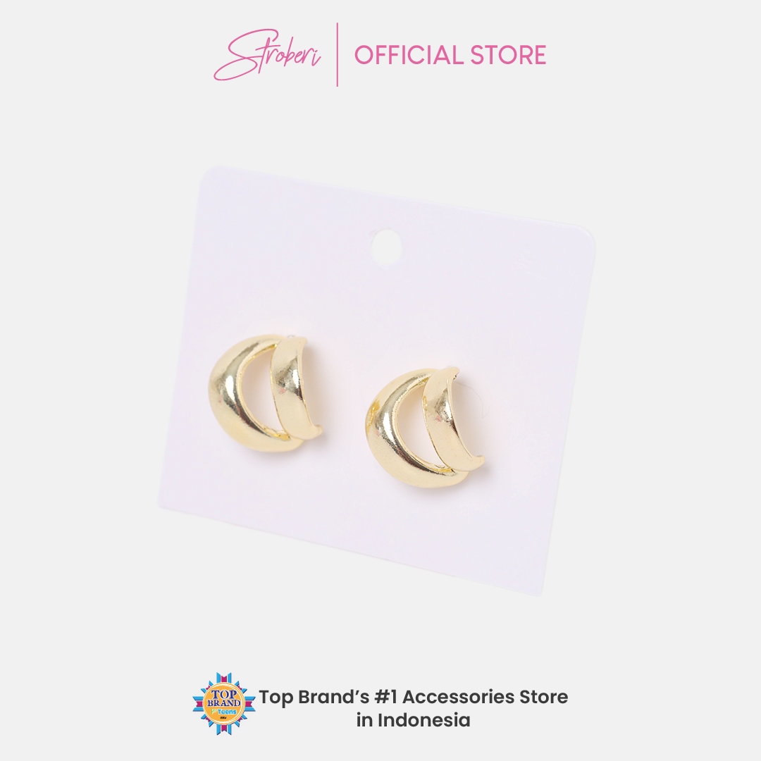 Stroberi Gold & Silver Earring -2