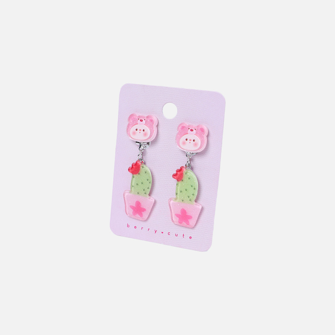 Stroberi Mix Shapes Hanging Earring