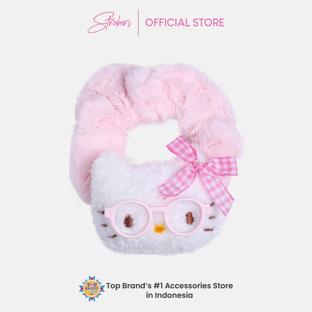 Stroberi Fur Character Hair Tie