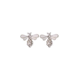 Stroberi Rhinestone Stud Earring- 1