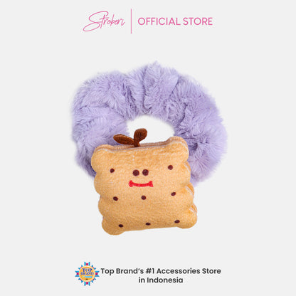 Stroberi Fur Character Hair Tie