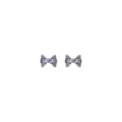 Stroberi Rhinestone Stud Earring- 1