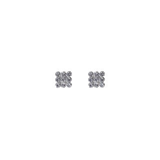 Stroberi Rhinestone Stud Earring- 2