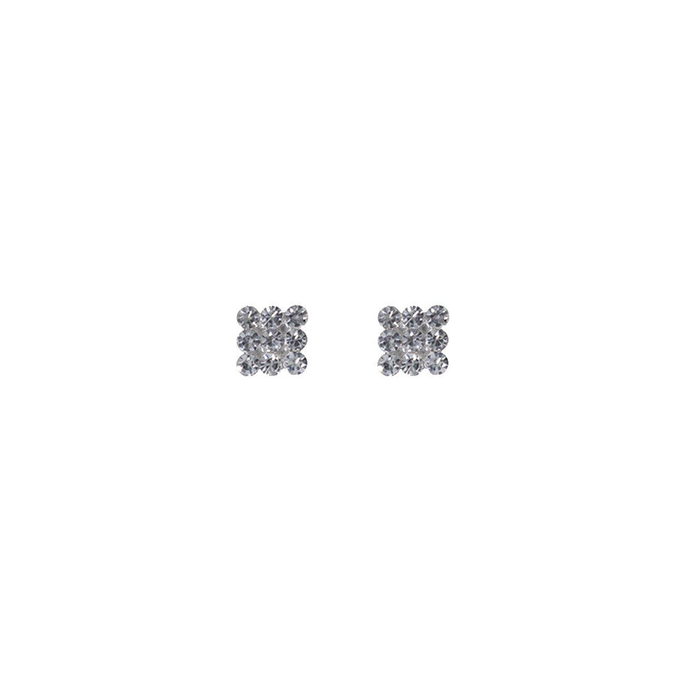 Stroberi Rhinestone Stud Earring- 2