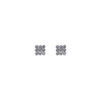 Stroberi Rhinestone Stud Earring- 2