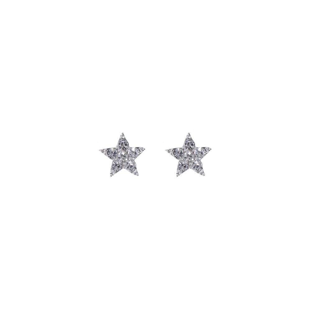 Stroberi Rhinestone Stud Earring- 1