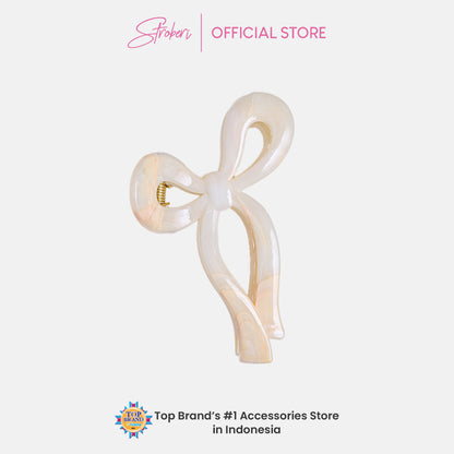 Stroberi Marble Shape Hair Clip