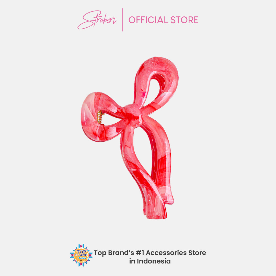 Stroberi Marble Shape Hair Clip
