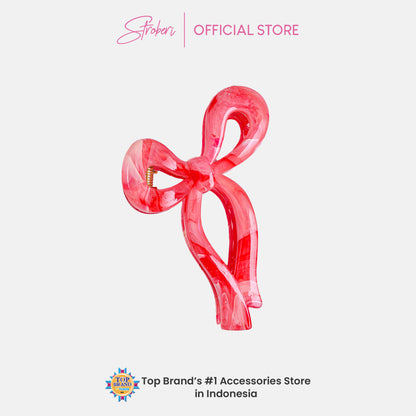 Stroberi Marble Shape Hair Clip