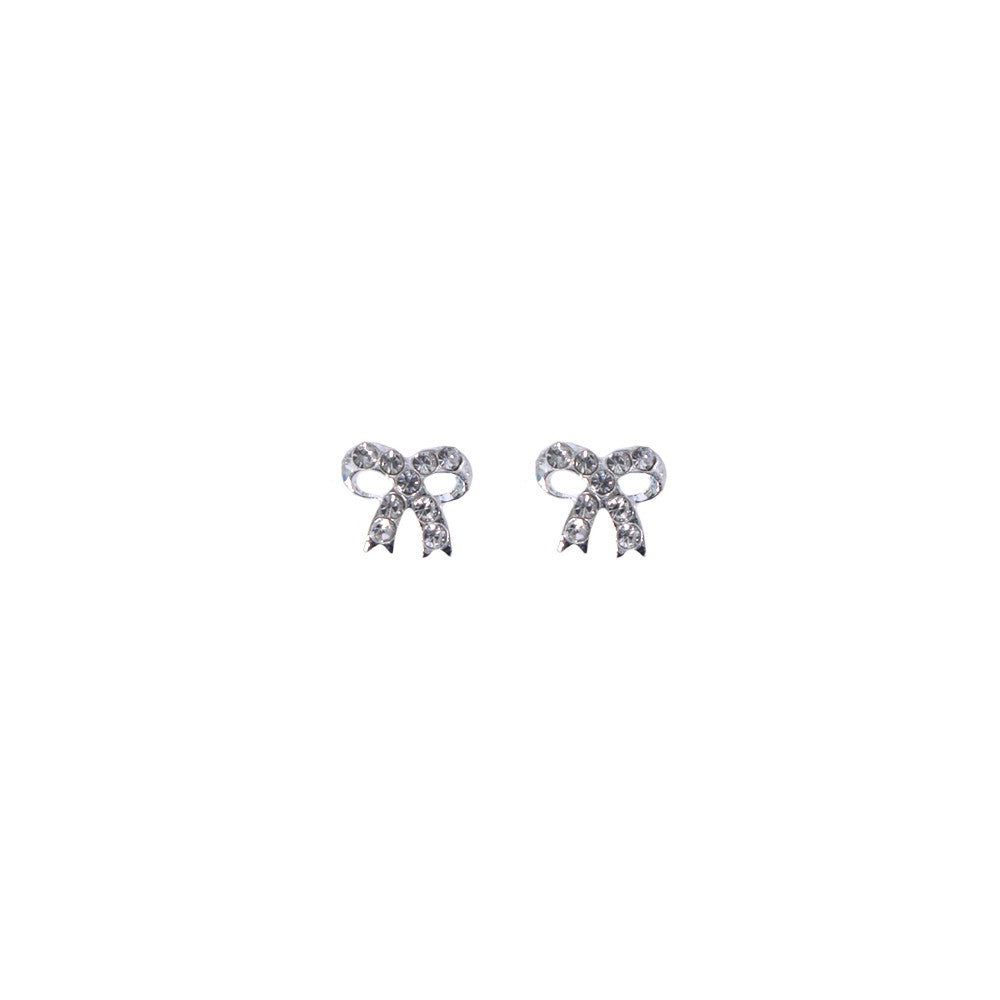 Stroberi Rhinestone Stud Earring- 1