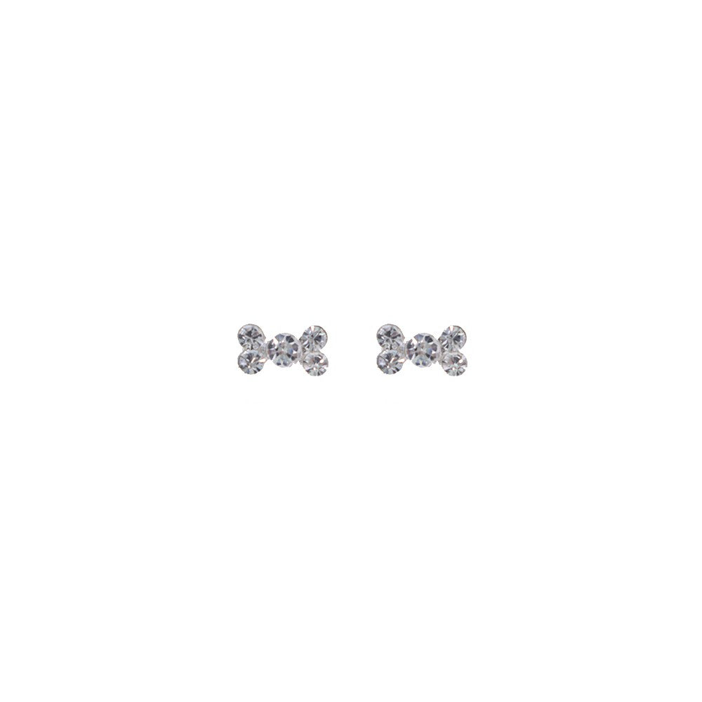 Stroberi Rhinestone Stud Earring- 1