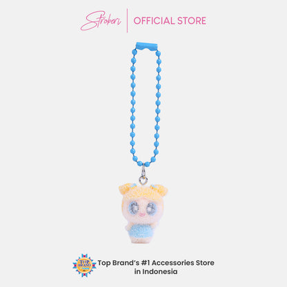 Stroberi Mini Clay Fur Character Keychain