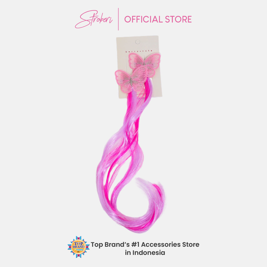 Stroberi Butterfly Extension Hair Clip