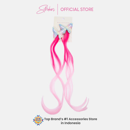 Stroberi Butterfly Extension Hair Clip