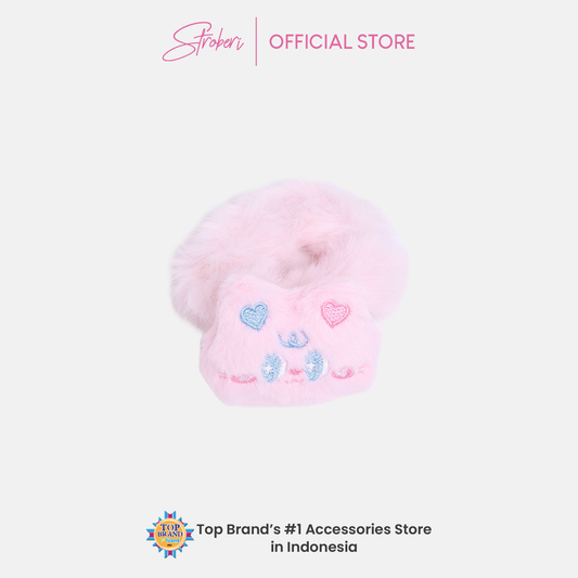 Stroberi Fur Character Hair Tie
