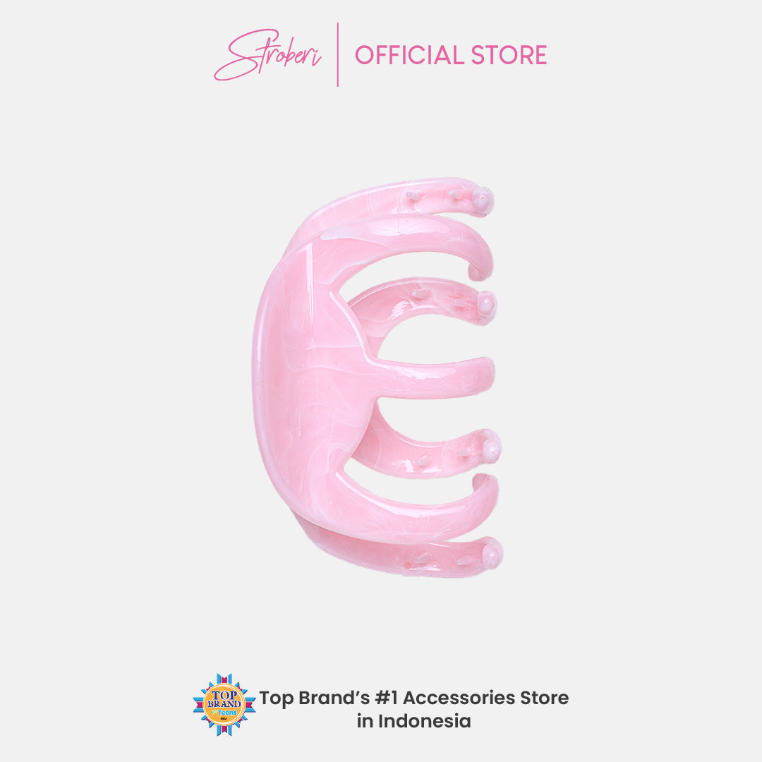 Stroberi Marble Hair Clip Series