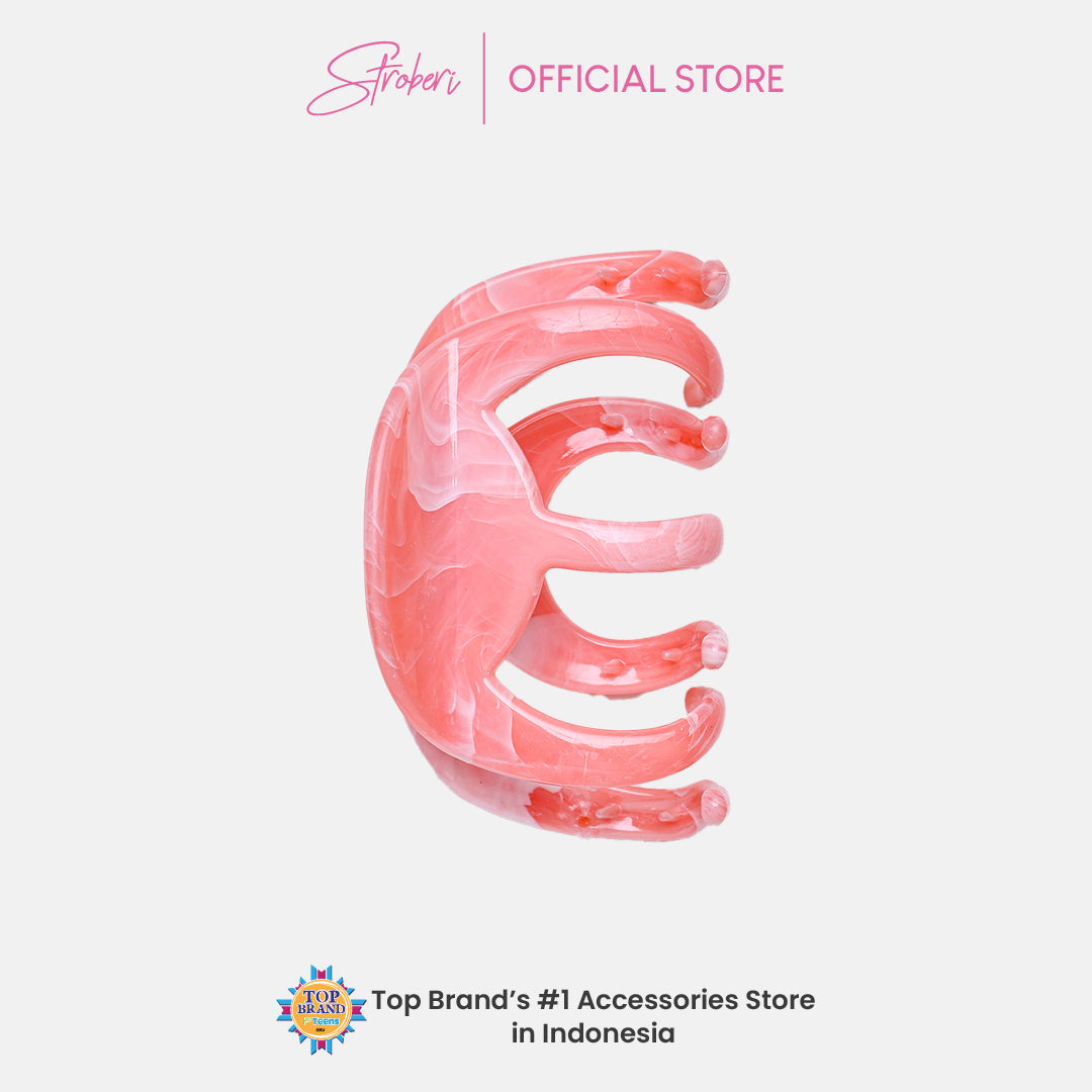 Stroberi Marble Hair Clip Series