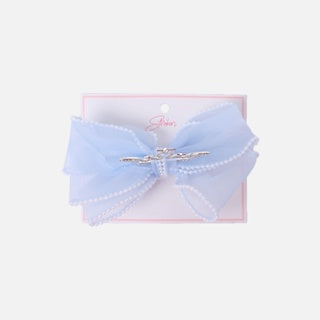 Stroberi Bow Tulle Kids Hair Clip