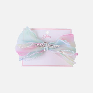 Stroberi Bow Tulle Kids Hair Clip