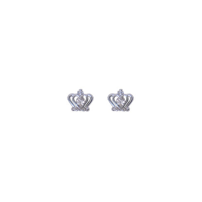 Stroberi Rhinestone Stud Earring- 1