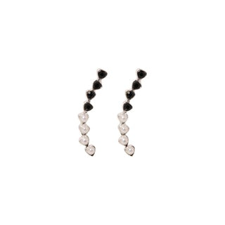 Stroberi Rhinestone Long Stud Earring