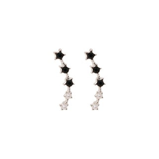 Stroberi Rhinestone Long Stud Earring