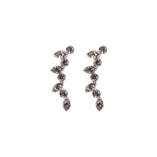 Stroberi Rhinestone Long Stud Earring