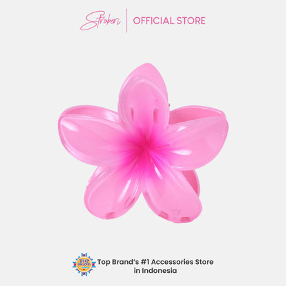 Stroberi Frangipani Flower Hair Clip