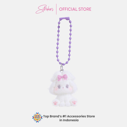 Stroberi Mini Clay Fur Character Keychain