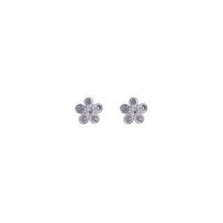 Stroberi Rhinestone Stud Earring- 2