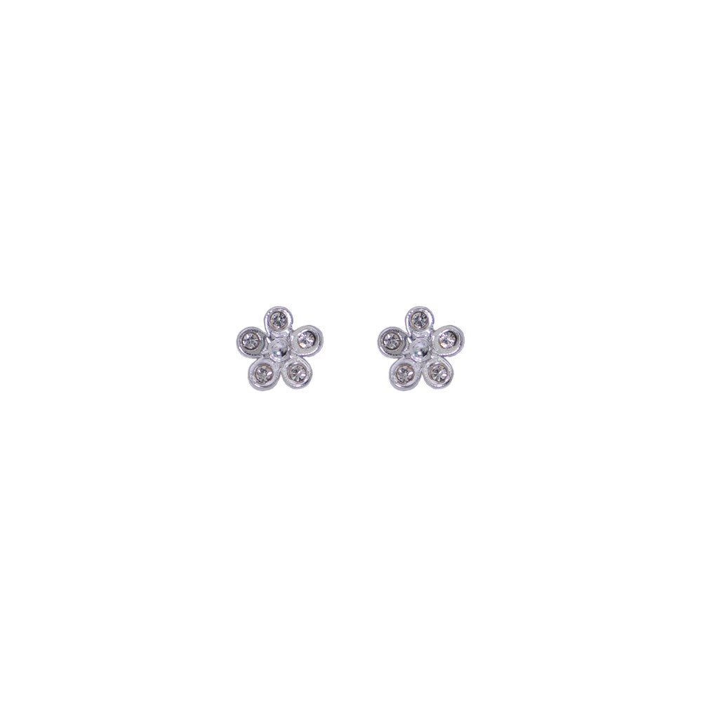 Stroberi Rhinestone Stud Earring- 2