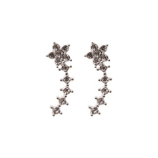 Stroberi Rhinestone Long Stud Earring