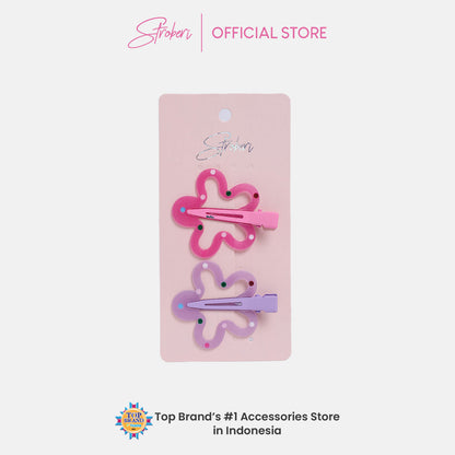 Stroberi Hole Pastel Set Hair Clip