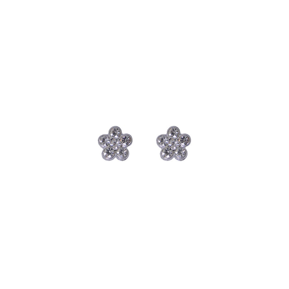 Stroberi Rhinestone Stud Earring- 2