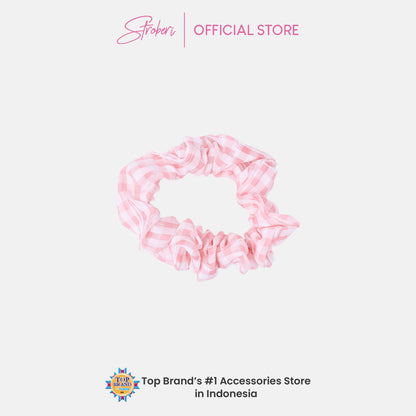 Stroberi Mini Scrunchie Motif -1 Hair Tie