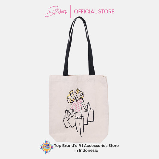 Stroberi Girl Canvas Tote Bag